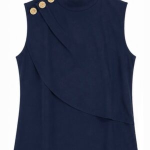 Blusa Botões Dourados